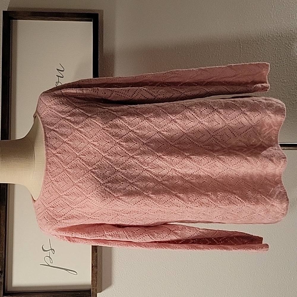 Lane Bryant Pointelle Stitch Boatneck Sweater